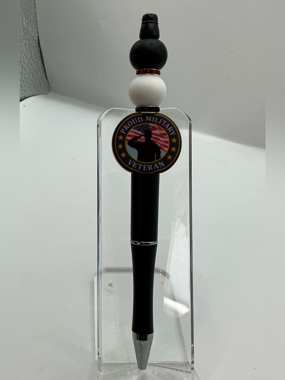 PROUD MILITARY VETERAN SALUTE HANDMADE DECORATIVE PEN